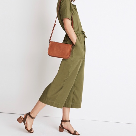 Madewell Wide-Leg Utility Jumpsuit in Olive - Picture 3 of 8